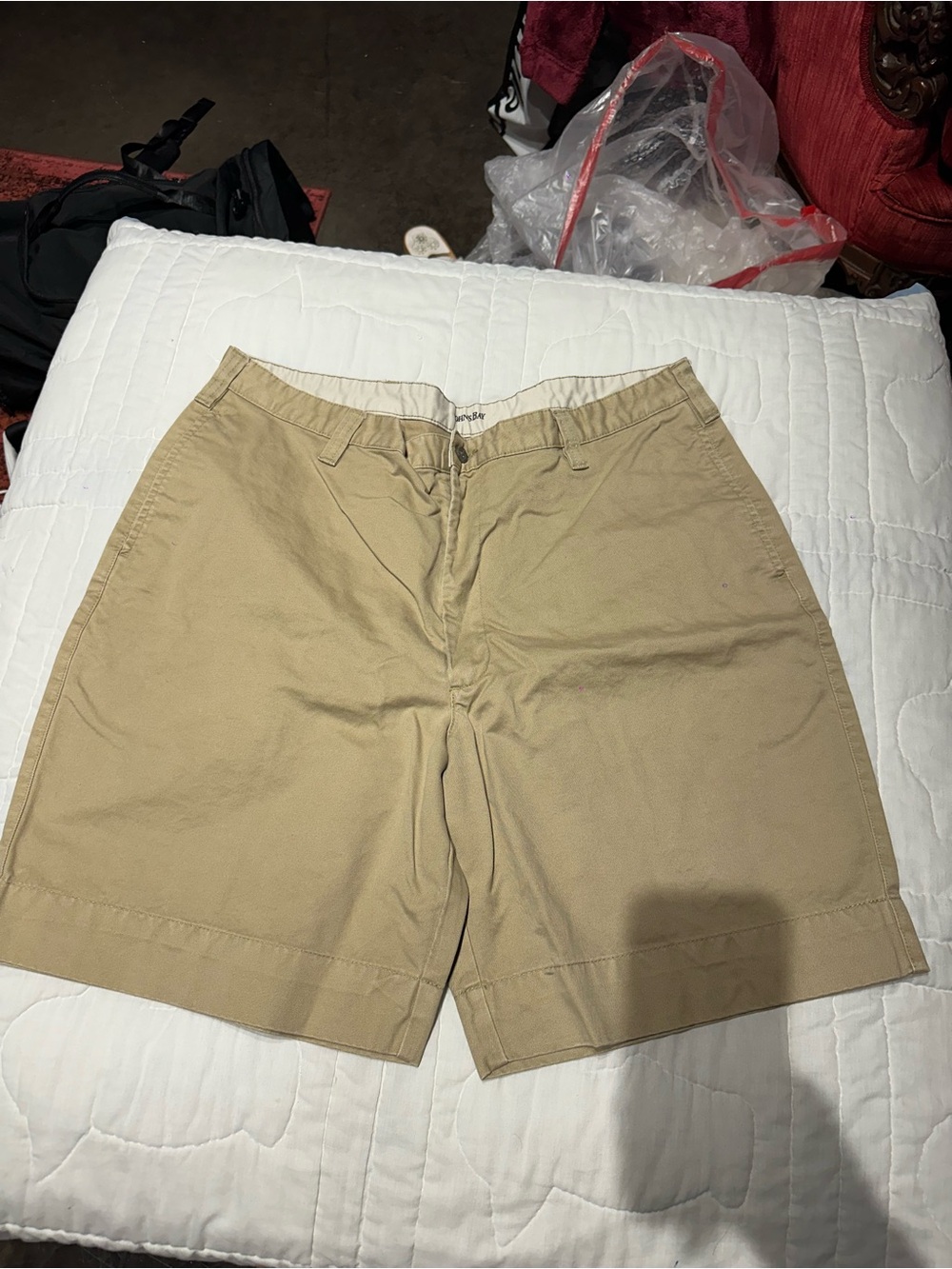Men's Classic Khaki Cotton Shorts
